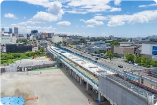 駅の延伸工事